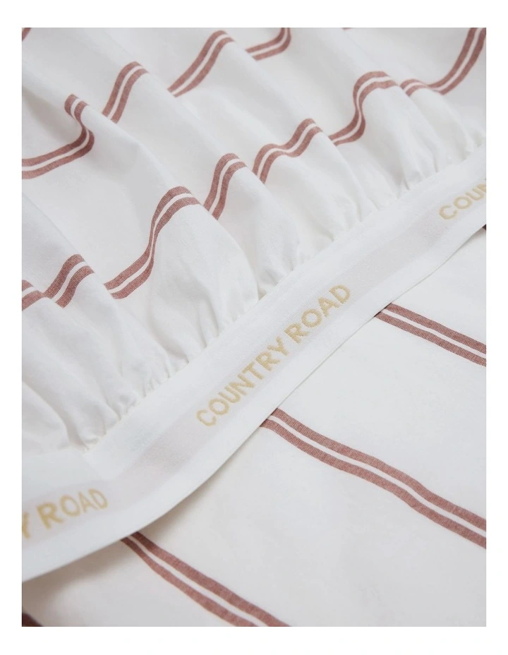 Goldie Australian Cotton Cot Fitted Sheet in Almond image 1