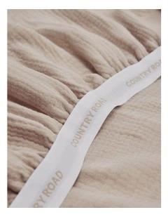 Lili Organically Grown Cotton Bassinet Sheet in Biscuit