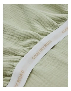 Lili Organically Grown Cotton Bassinet Sheet in Pear