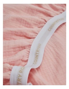 Lili Organically Grown Cotton Bassinet Sheet in Floss