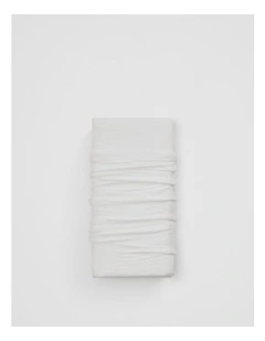Lili Organically Grown Cotton Bassinet Sheet in Snow