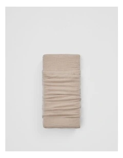 Lili Organically Grown Cotton Cot Fitted Sheet in Biscuit