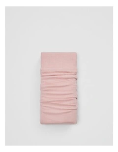 Lili Organically Grown Cotton Cot Fitted Sheet in Floss