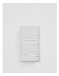 Lili Organically Grown Cotton Cot Fitted Sheet in Snow