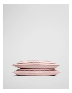 Percy Standard Pillowcase Pair in Floss