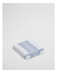 Cr Logo Verified Australian Cotton Tea Towel in Ciel Blue