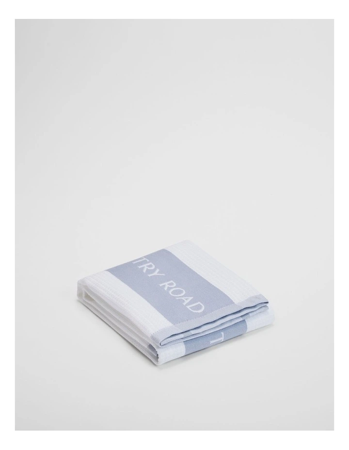 Cr Logo Verified Australian Cotton Tea Towel in Ciel Blue image 1