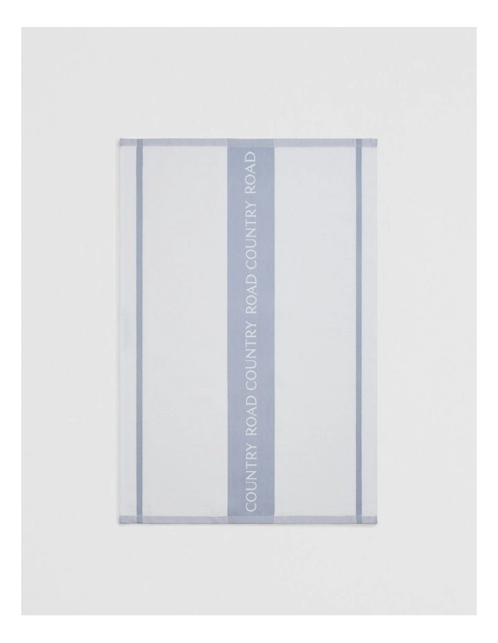 Cr Logo Verified Australian Cotton Tea Towel in Ciel Blue image 3