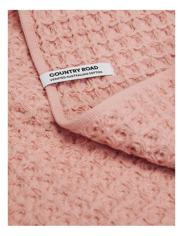 Meeka Verified Australian Cotton Tea Towel Pack Of 2 in Pink Clay image 2
