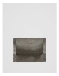 Tarra Placemat in Charcoal Sand