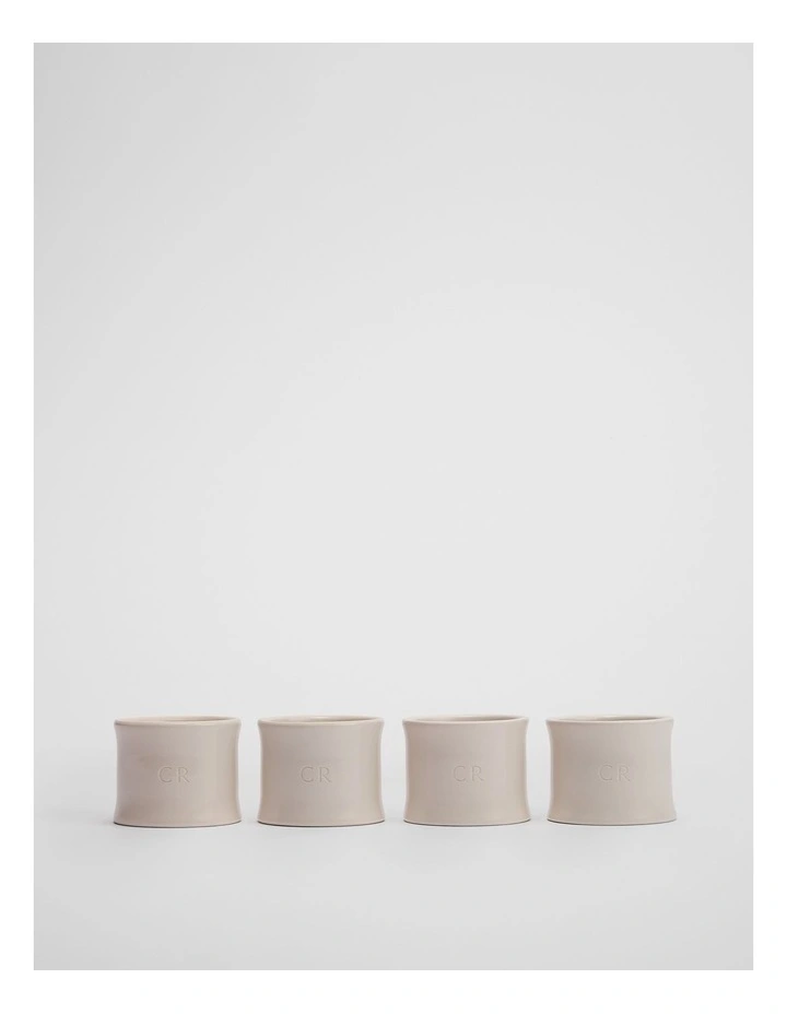 Shaye Napkin Ring Set Of 4 in Natural image 1