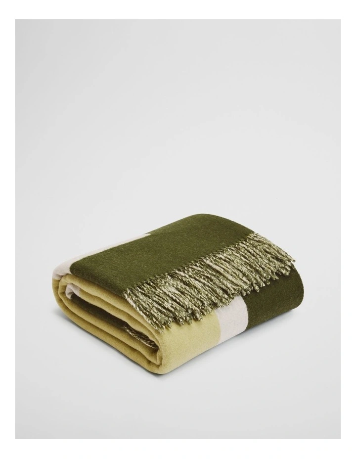 Cameron Throw in Leek Green image 2