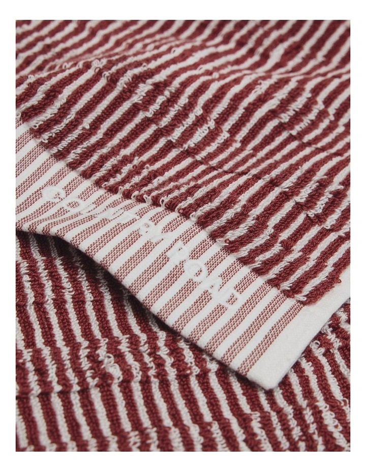 Pippa Verified Australian Cotton Hand Towel in Marsala image 2