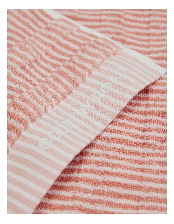 Pippa Verified Australian Cotton Hand Towel in Pink Clay image 2