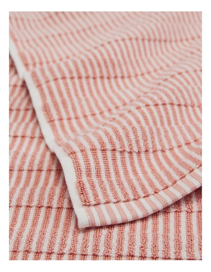 Pippa Verified Australian Cotton Bath Mat in Pink Clay image 2