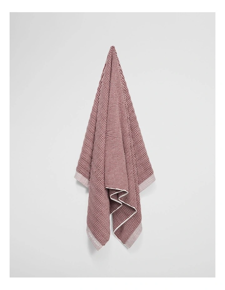 Pippa Verified Australian Cotton Bath Sheet in Marsala image 1
