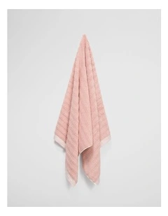 Pippa Verified Australian Cotton Bath Sheet in Pink Clay