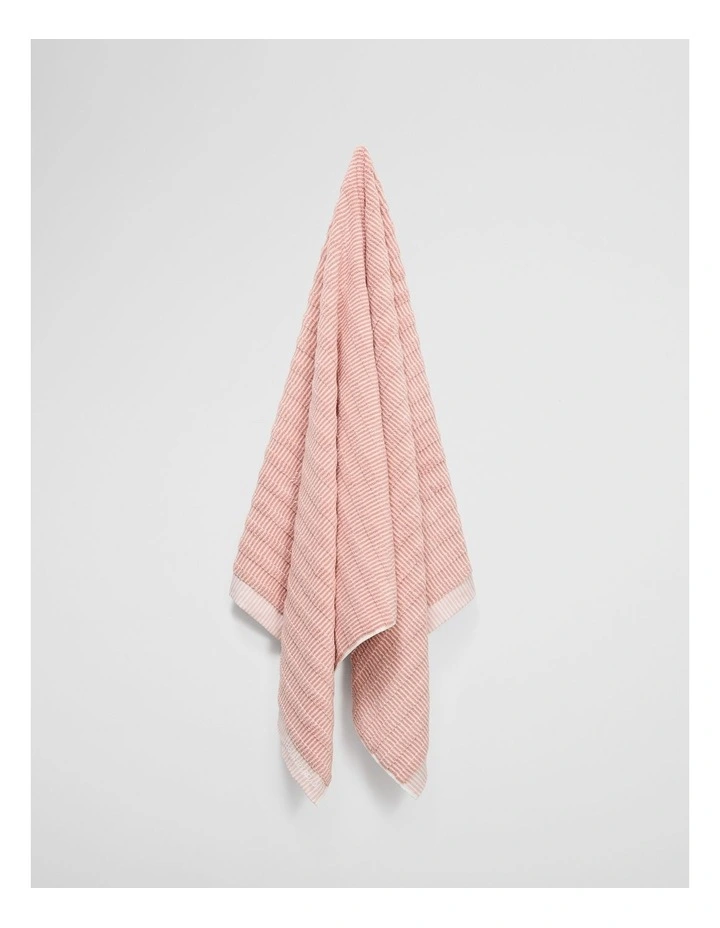 Pippa Verified Australian Cotton Bath Sheet in Pink Clay image 1