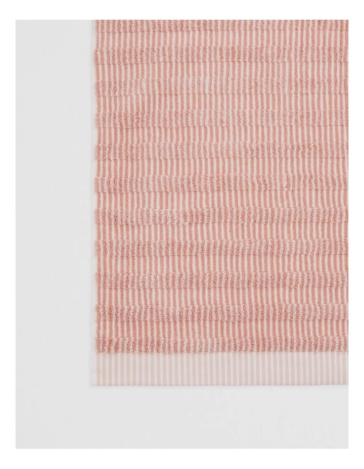 Pippa Verified Australian Cotton Bath Sheet in Pink Clay image 5