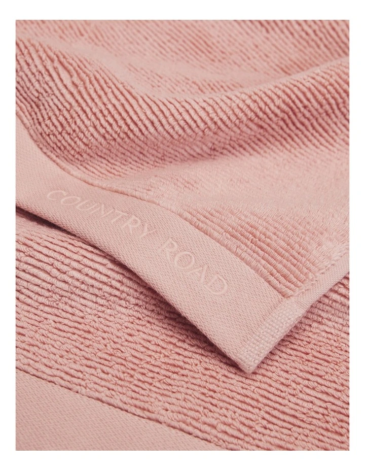 Mara Verified Australian Cotton Bath Sheet in Pink Clay image 2