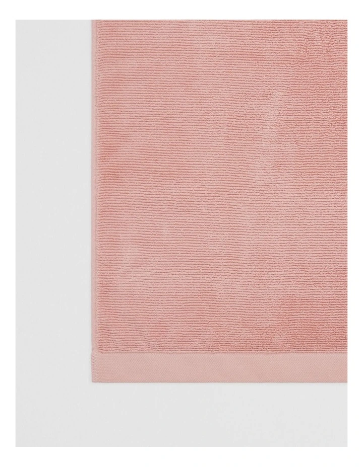 Mara Verified Australian Cotton Bath Sheet in Pink Clay image 5