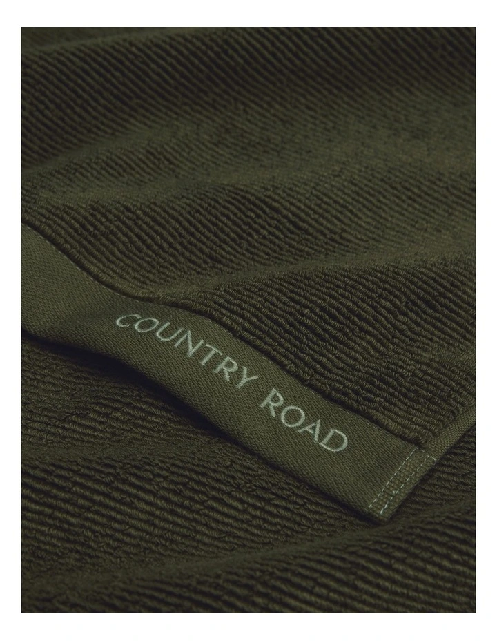 Mara Verified Australian Cotton Bath Towel in Dark Olive image 2