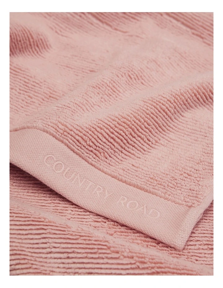 Mara Verified Australian Cotton Bath Towel in Pink Clay image 2