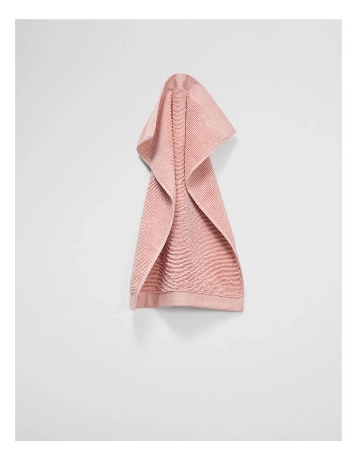 Mara Verified Australian Cotton Hand Towel in Pink Clay image 1