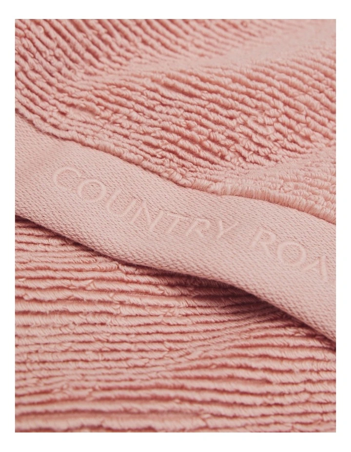 Mara Verified Australian Cotton Hand Towel in Pink Clay image 2