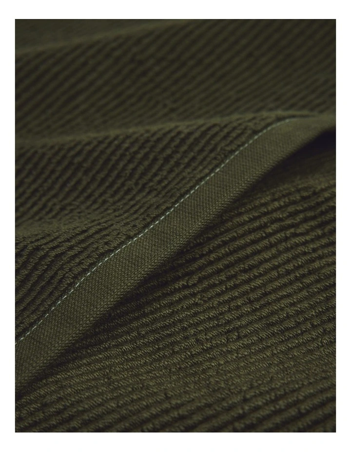 Mara Verified Australian Cotton Bath Mat in Dark Olive image 2