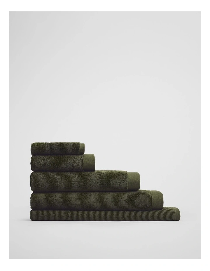 Mara Verified Australian Cotton Bath Mat in Dark Olive image 4