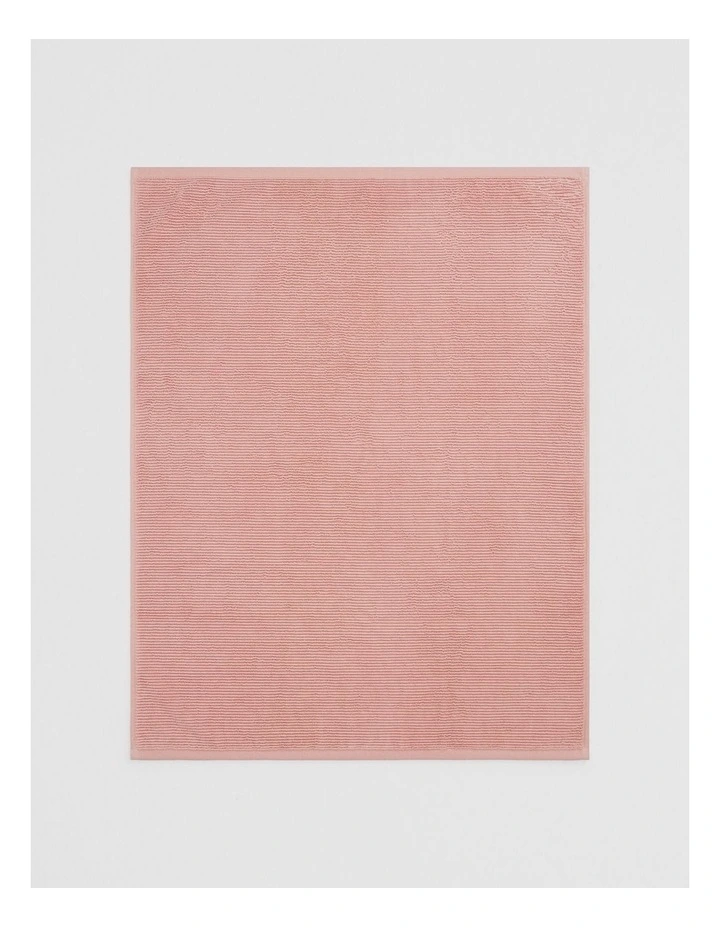 Mara Verified Australian Cotton Bath Mat in Pink Clay image 1