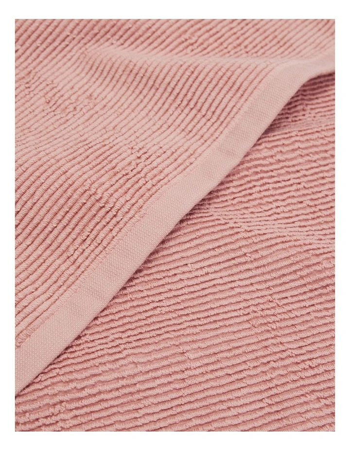 Mara Verified Australian Cotton Bath Mat in Pink Clay image 2