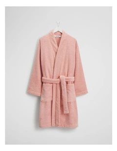Mara Verified Australian Cotton Bath Robe in Pink Clay