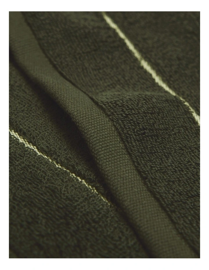 Blake Verified Australian Cotton Face Washer in Dark Olive image 2