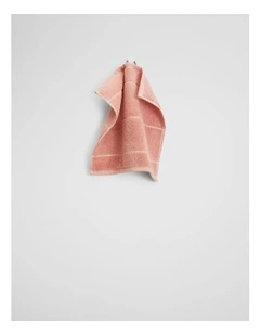 Blake Verified Australian Cotton Face Washer in Pink Clay