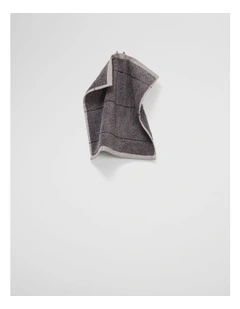 Blake Verified Australian Cotton Face Washer in Charcoal Marle