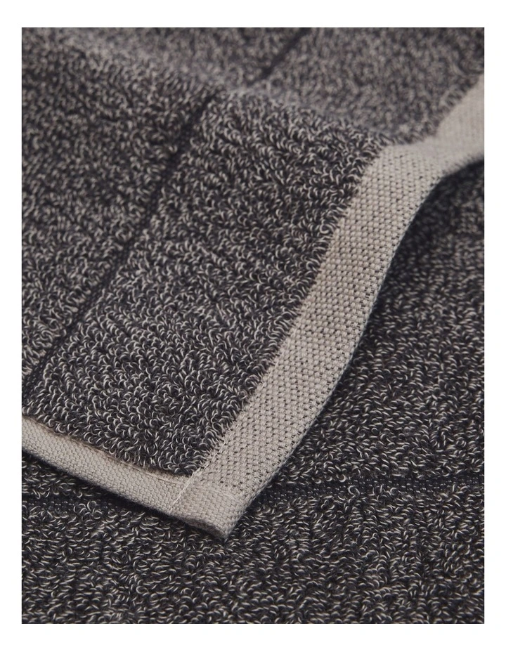 Blake Verified Australian Cotton Face Washer in Charcoal Marle image 2