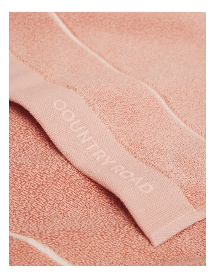 Blake Verified Australian Cotton Hand Towel in Pink Clay image 2