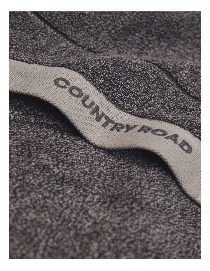 Blake Verified Australian Cotton Hand Towel in Charcoal Marle image 2