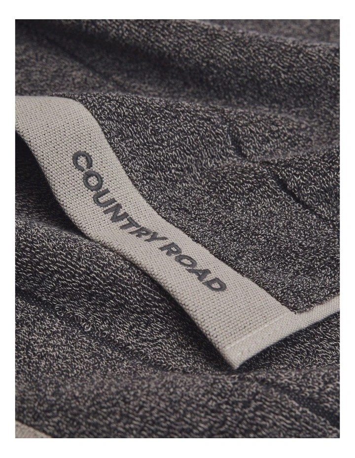Blake Verified Australian Cotton Bath Towel in Charcoal Marle image 2