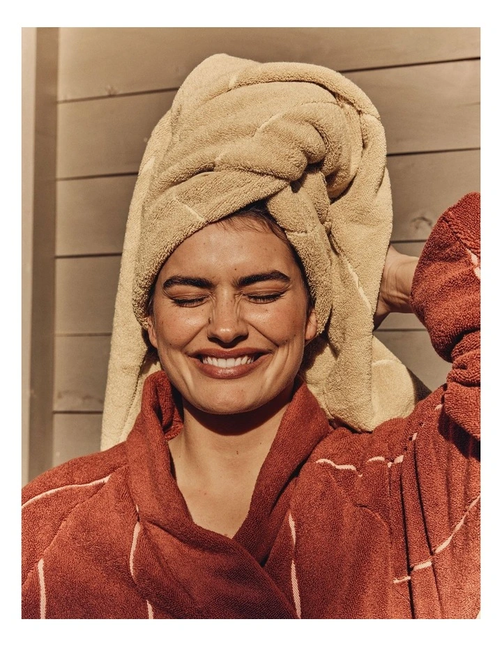 Blake Verified Australian Cotton Bath Towel in Natural Marle image 2