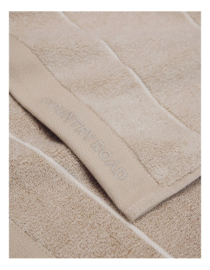 Blake Verified Australian Cotton Bath Towel in Natural Marle image 3