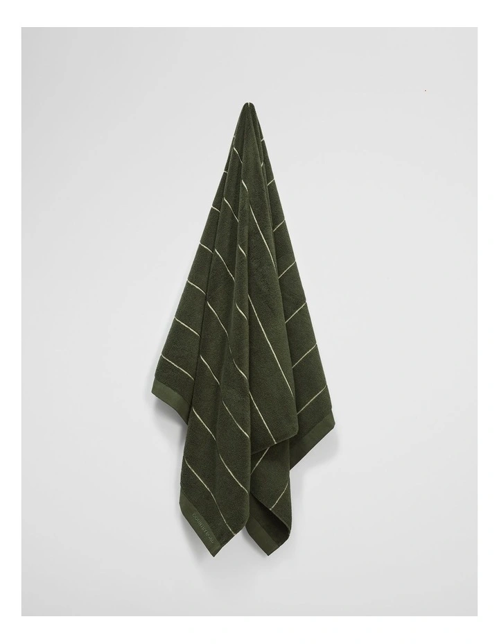 Blake Verified Australian Cotton Bath Sheet in Dark Olive image 1