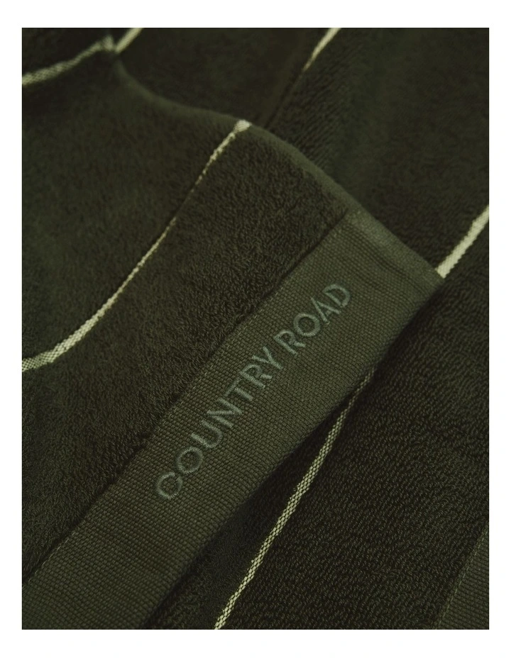 Blake Verified Australian Cotton Bath Sheet in Dark Olive image 2