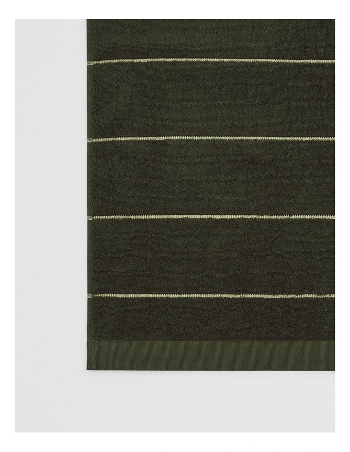 Blake Verified Australian Cotton Bath Sheet in Dark Olive image 4