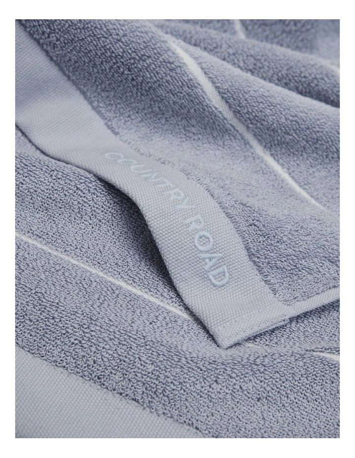 Blake Verified Australian Cotton Bath Sheet in Ciel Blue image 3