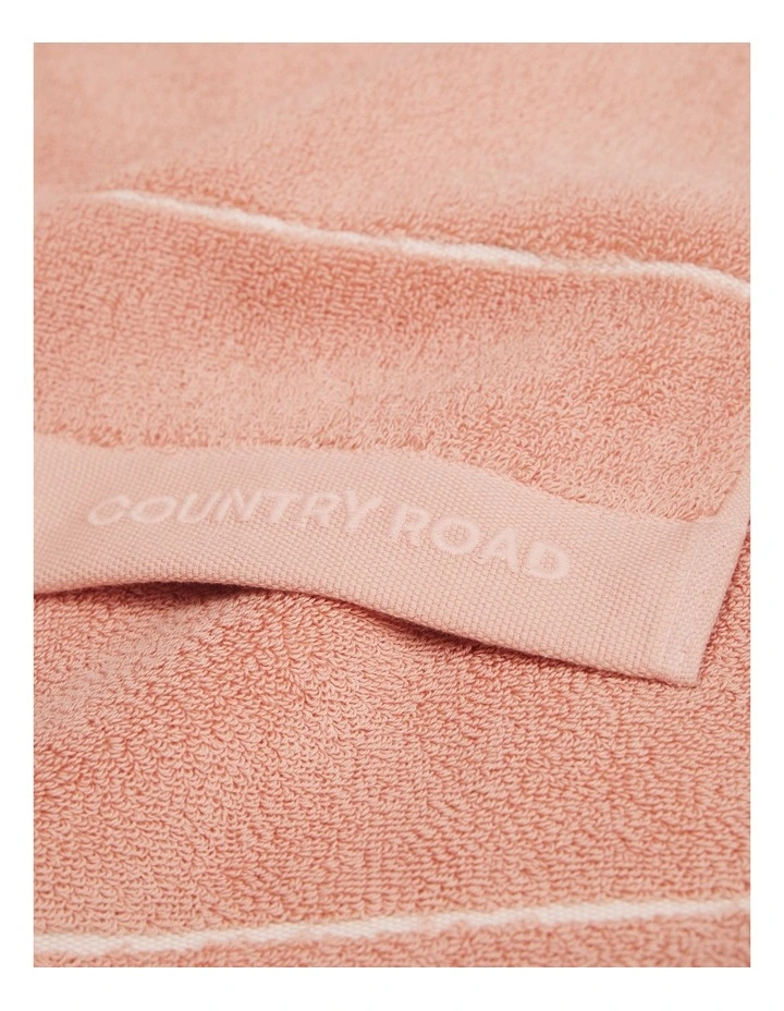 Blake Verified Australian Cotton Bath Sheet in Pink Clay image 2