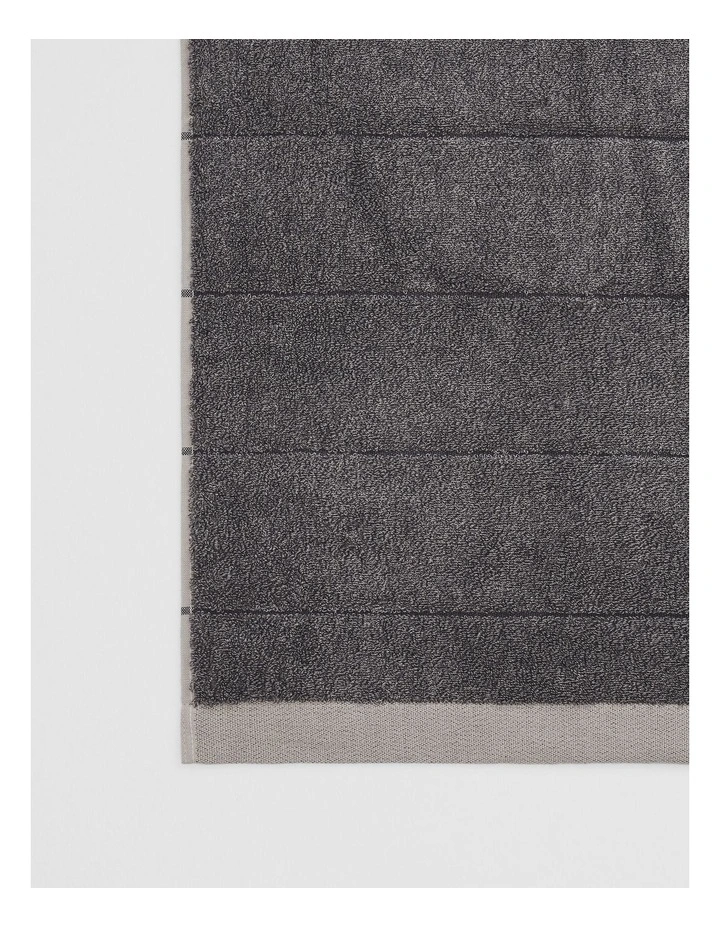 Blake Verified Australian Cotton Bath Sheet in Charcoal Marle image 5