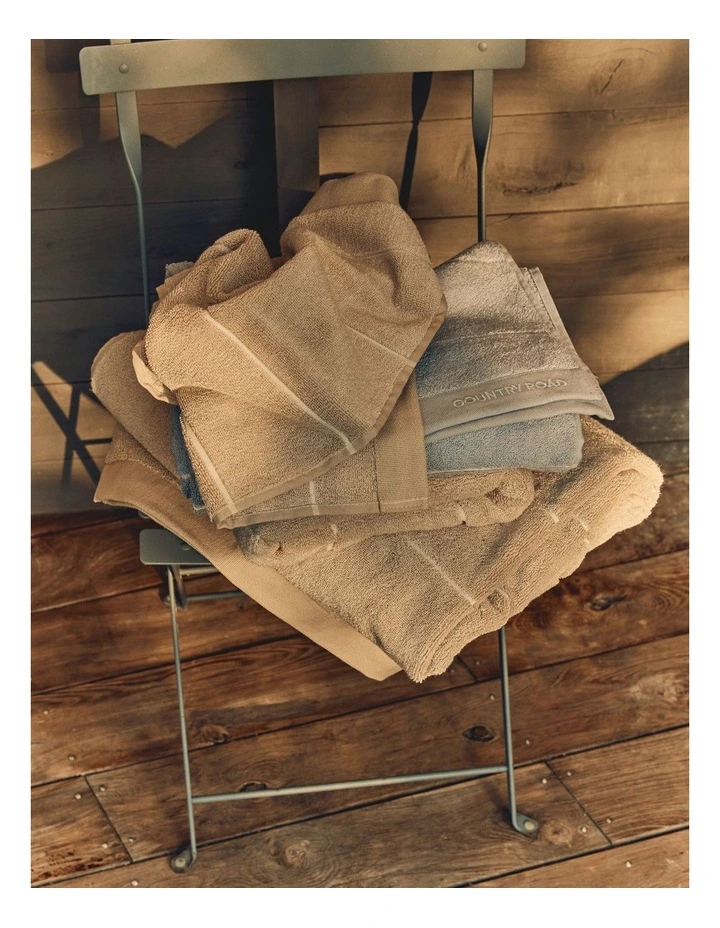 Blake Verified Australian Cotton Bath Sheet in Natural Marle image 2
